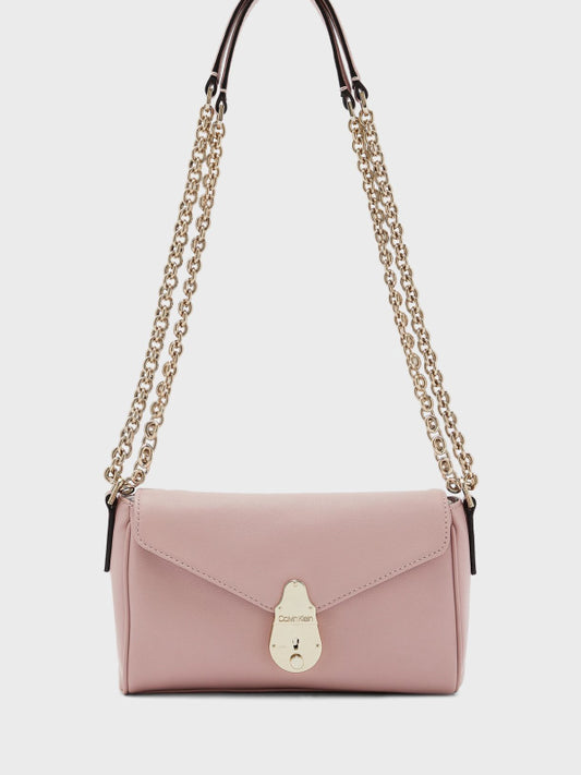 Ck Soft Lock Shoulder Bag Sm SILVER PINK / OS