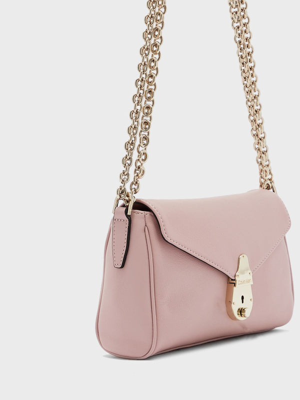 Ck Soft Lock Shoulder Bag Sm SILVER PINK / OS