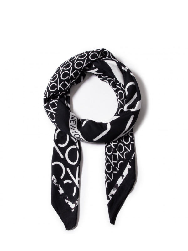 Scarf Rtw Pr 130X130 Black Mix / OS