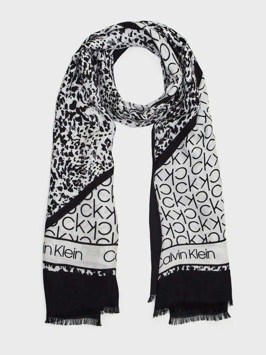 Scarf Rtw Pr 70X180 Black Mix / OS