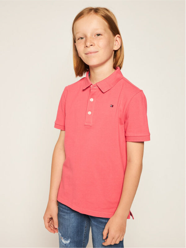 Essential Tommy Reg Polo S/S Light Cerise Pink / 10