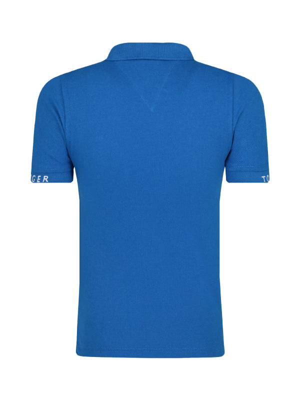 Sleeve Text Polo S/S Lapis Lazuli 431-880 / 10