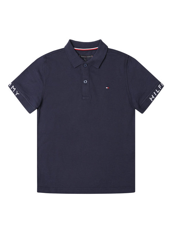 Sleeve Text Polo S/S Twilight Navy 654-860 / 10