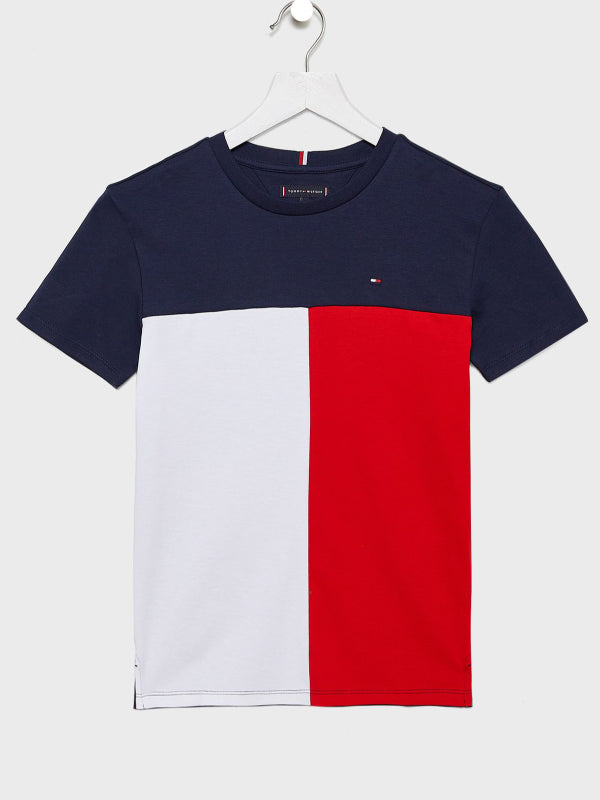 Hilfiger Colorblock Tee S/S Twilight Navy / 10