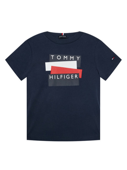 Tommy Hilfiger Sticker Tee S/S Twilight Navy / 10