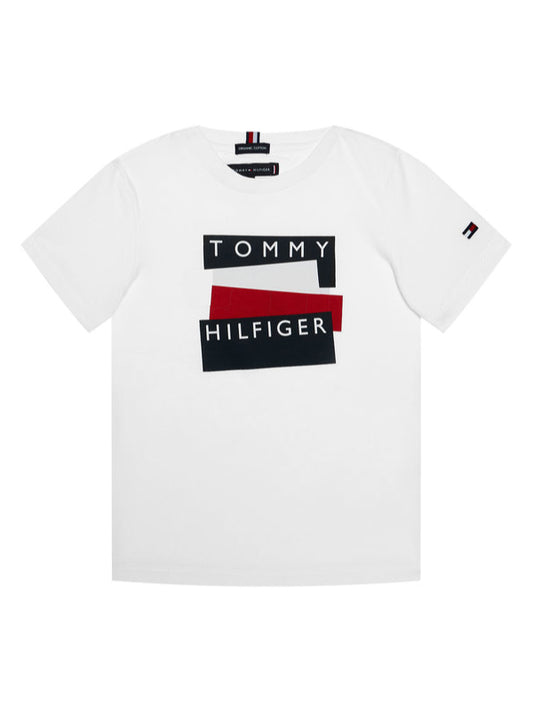 Tommy Hilfiger Sticker Tee S/S White / 10