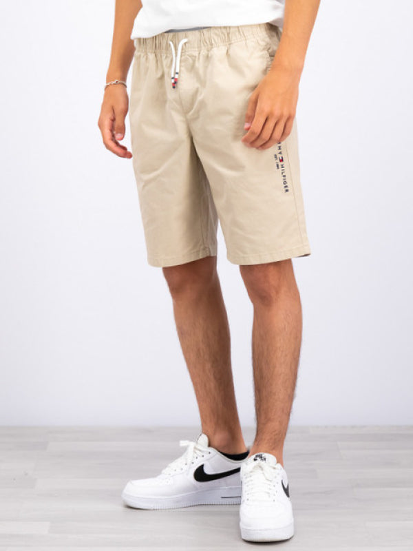 Stretch Poplin Pull On Shorts Silt / 10