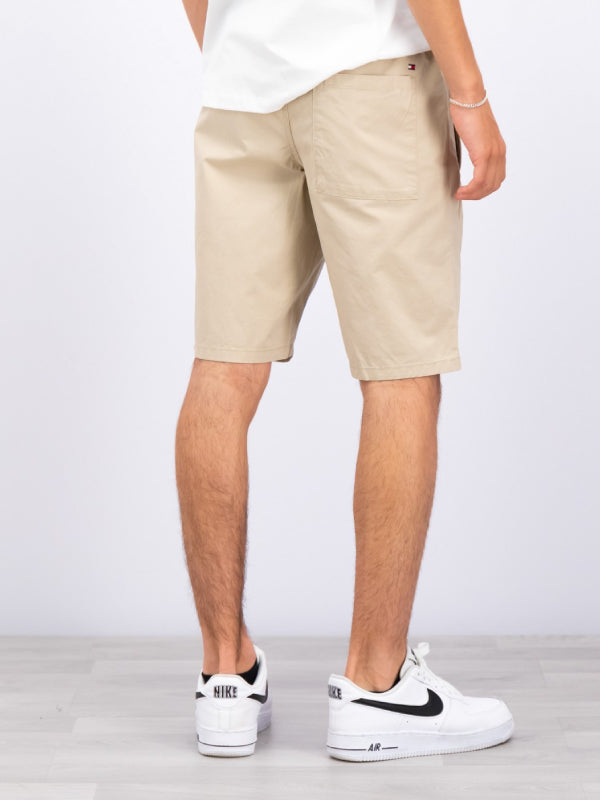 Stretch Poplin Pull On Shorts Silt / 10