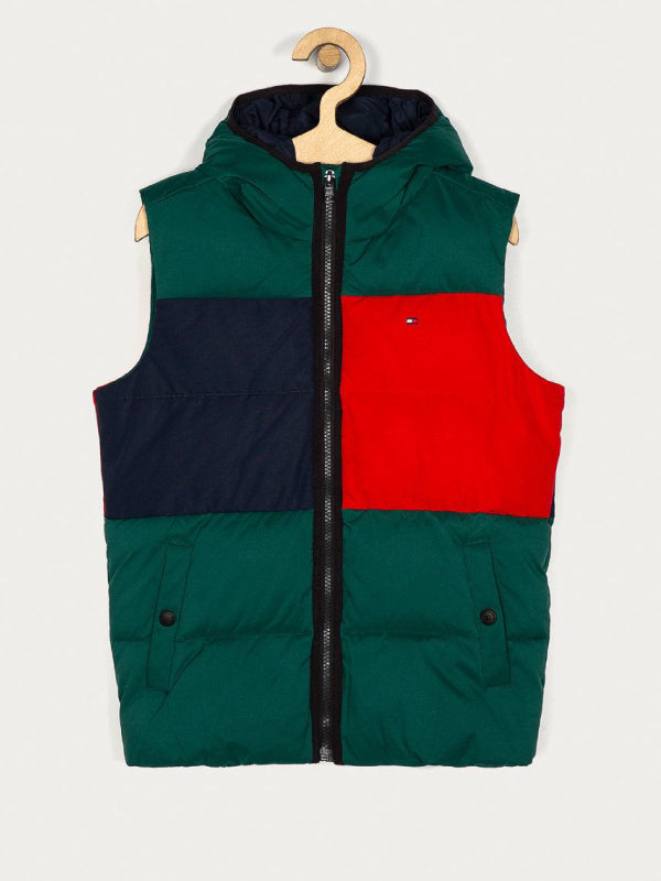 Flag Hooded Vest Rural Green / 10