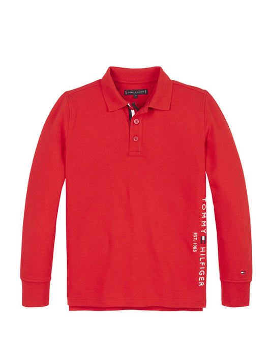 Essential  Established Polo L/S Deep Crimson / 10