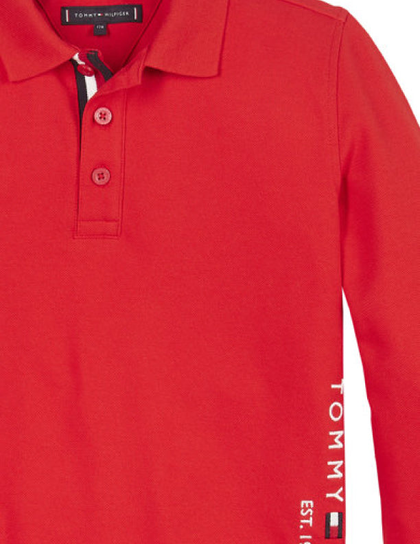 Essential  Established Polo L/S Deep Crimson / 10