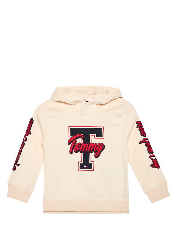 Varsity Graphic Hoodie Ivory Petal / 10