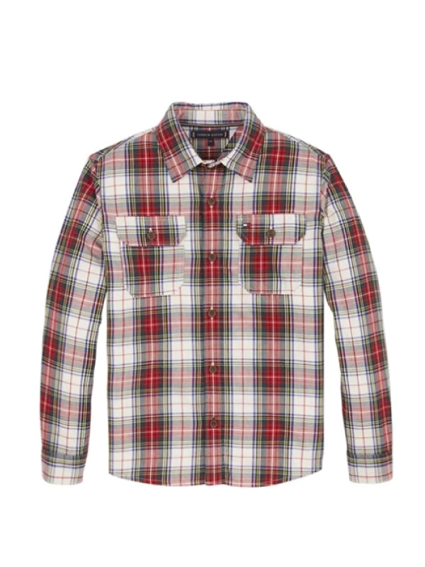 Twill Check Shirt L/S Red Check / 10