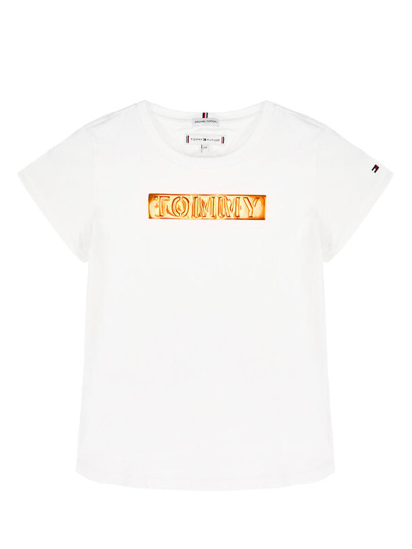 Tommy Foil Label Tee S/S White / 10