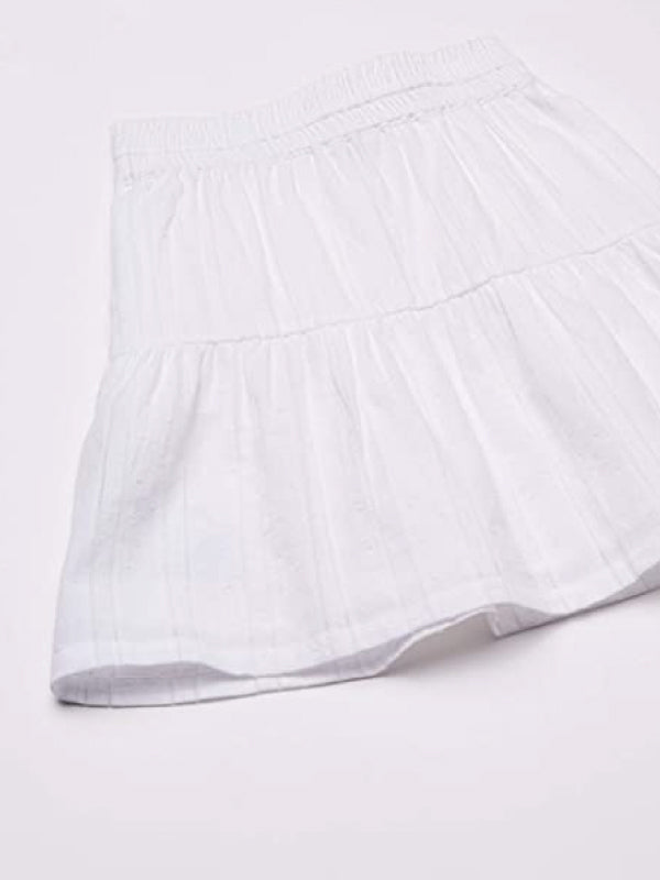 Floaty Dobby Skirt White / 10