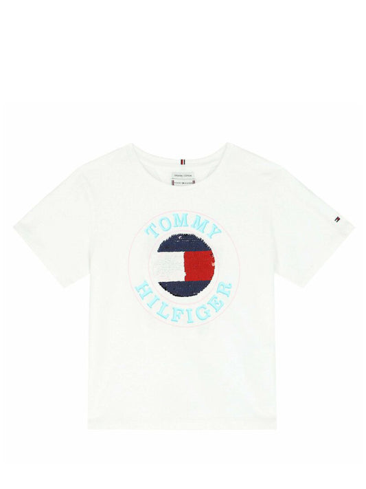 Summer Flip Sequins Tee S/S White / 4