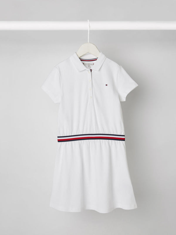 Global Stripe  Polo Dress S/S White / 4