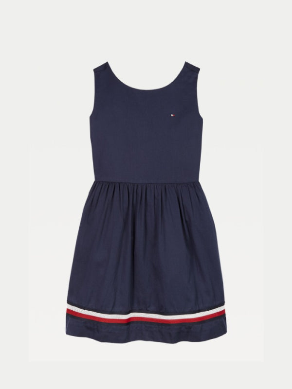 Global Stripe Tape Dress Slvls Twilight Navy / 12