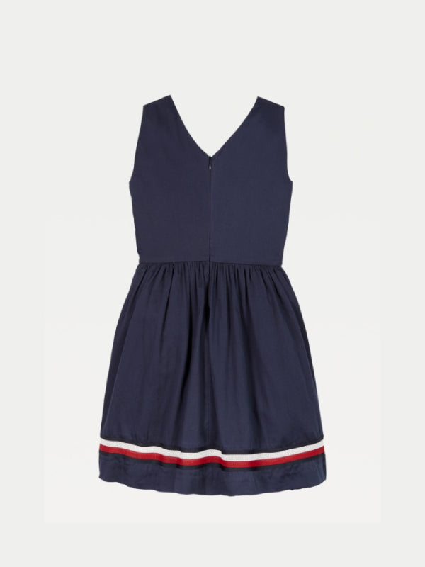 Global Stripe Tape Dress Slvls Twilight Navy / 12