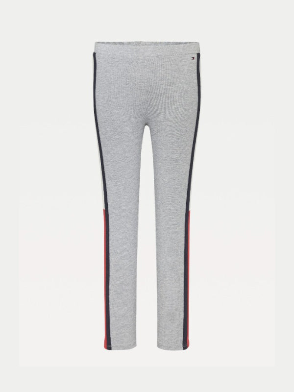 Rib Insert Leggings Mid Grey Htr / 10