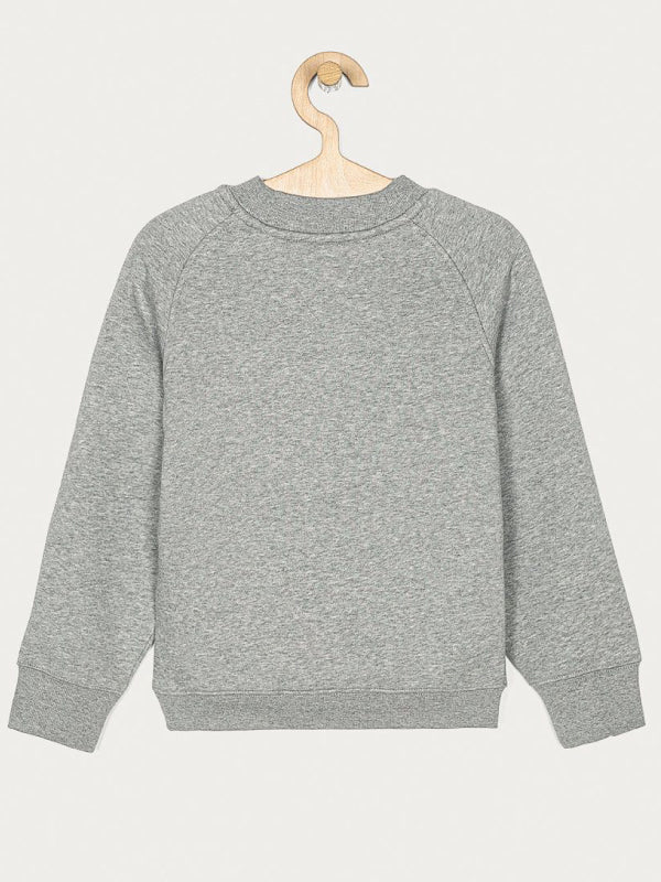 Heritage Logo Crew Sweatshirt Mid Grey Htr / 10