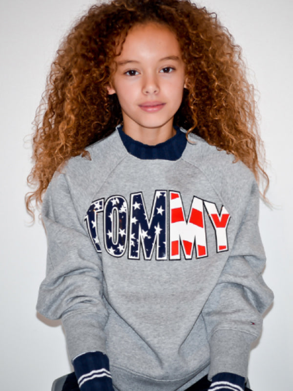 Americana Logo Sweatshirt Mid Grey Htr / 10