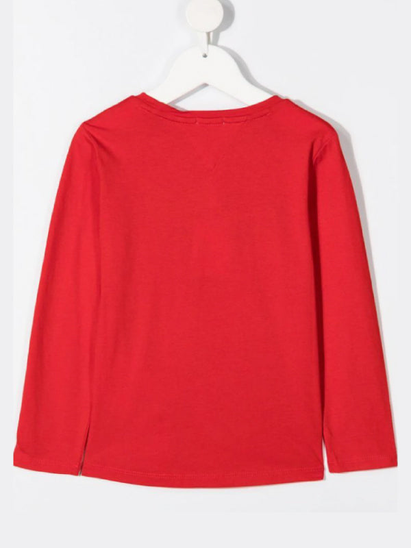 Flip Sequins Tee L/S Deep Crimson / 10