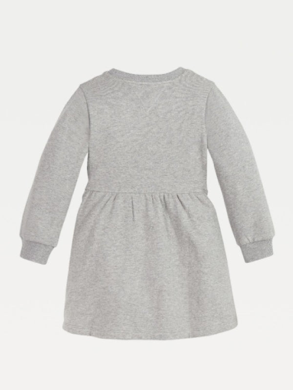 Ruffle Rib Hwk Dress L/S Mid Grey Htr / 4