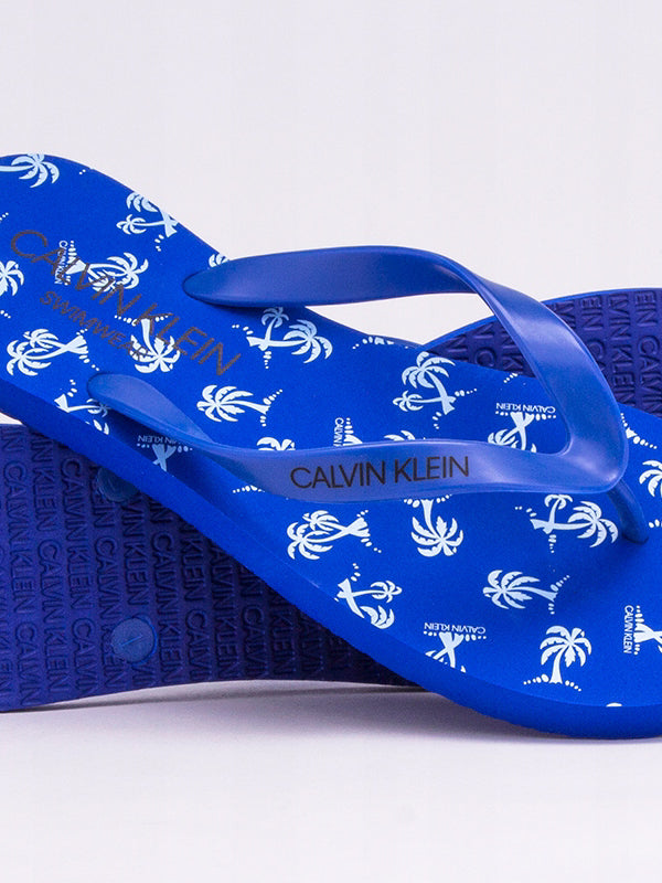 Ff Sandals-Print PALM TREE REPEAT SNORKEL BLUE / 43/44