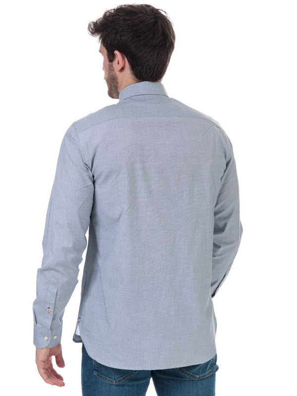 Natural Soft End On End Shirt Blue Ink / L