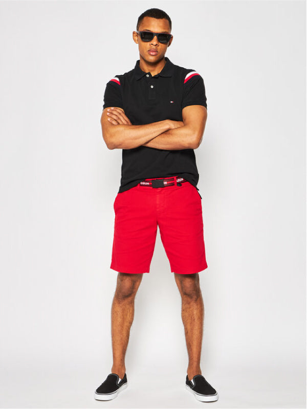 Shoulder Gs Insert Slim Polo BLACK / L