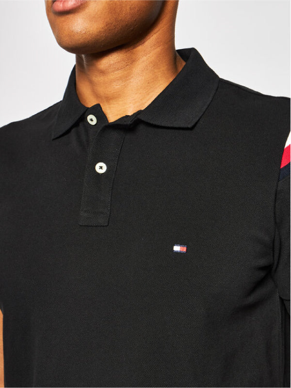 Shoulder Gs Insert Slim Polo BLACK / L