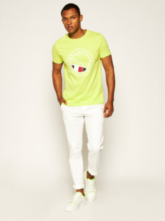 Round Naval Tee LEMON LIME / L