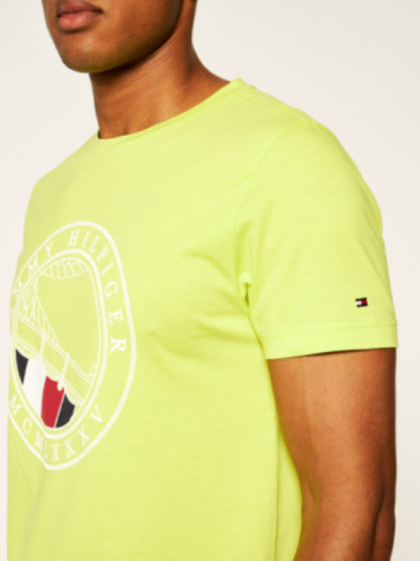 Round Naval Tee LEMON LIME / L