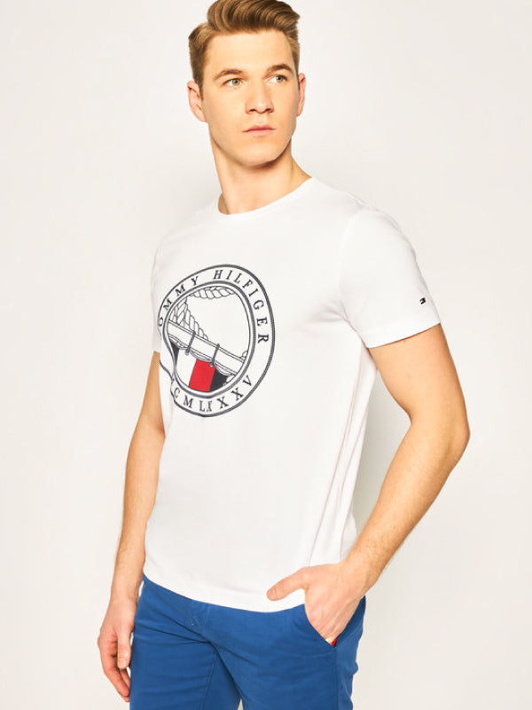 Round Naval Tee WHITE / L