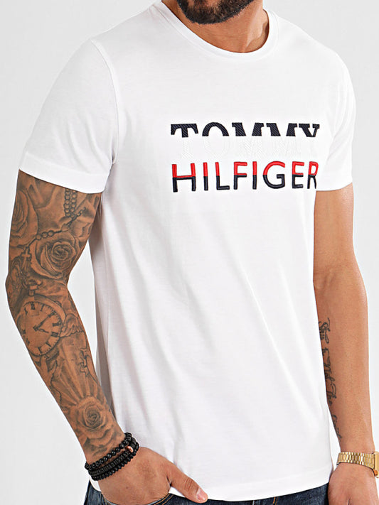 Corp Texture Embro Tee WHITE / L