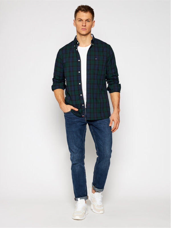 Flex Black Watch Check Shirt Hunter / Pitch Blue / Black / L