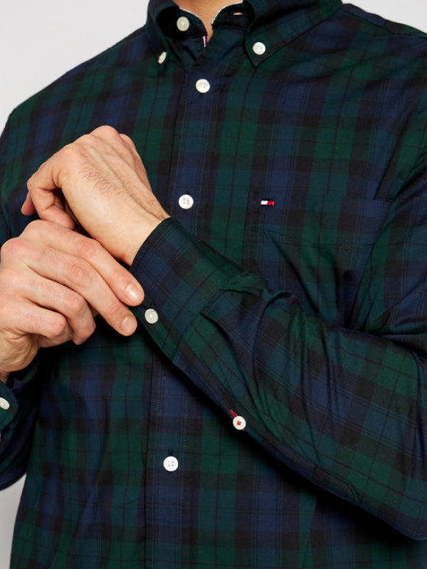 Flex Black Watch Check Shirt Hunter / Pitch Blue / Black / L