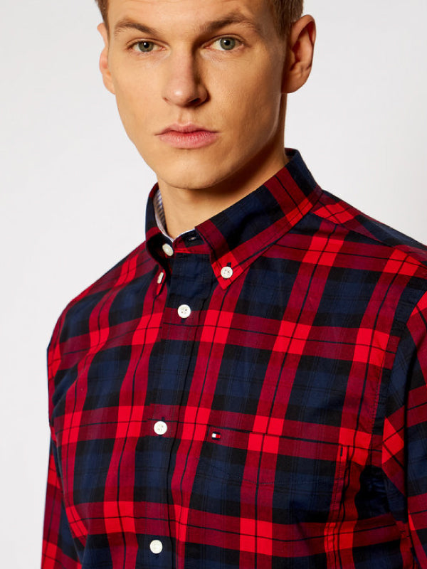 Flex Black Watch Check Shirt Primary Red / Pitch Blue / Black / L