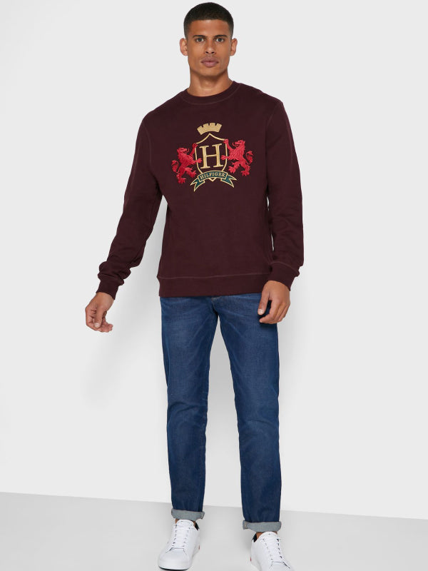 Icon Sweatshirt Deep Burgundy / L