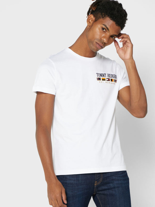 Rowing Flags Tee White / L