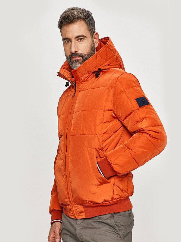 Rope Dye Hooded Bomber Tucson Orange / L