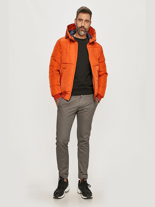 Rope Dye Hooded Bomber Tucson Orange / L