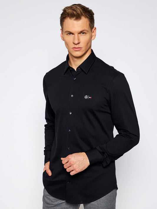 2 Mb Tech Flex Jersey Slim Shirt Galaxy Black / L