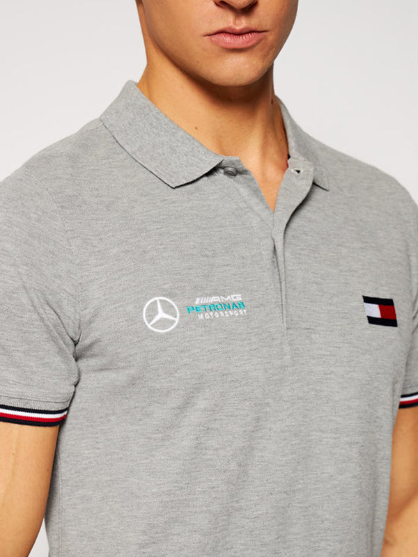 1 Mb Logo Polo Medium Grey Heather / L