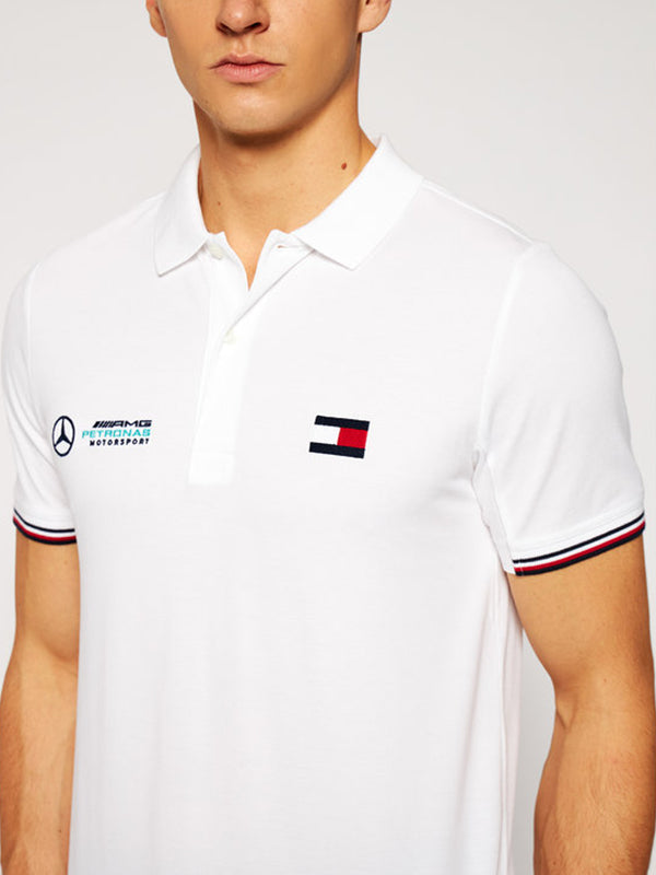 1 Mb Logo Polo White / L