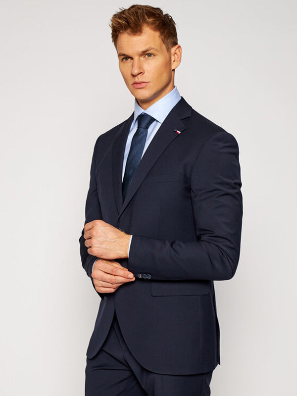 Flex Solid Slim Fit Bs Suit Space Blue / 48