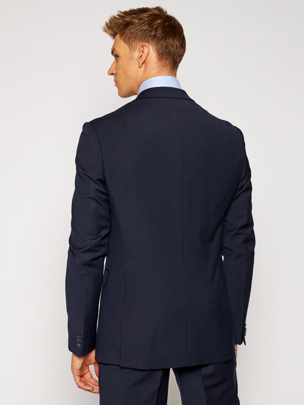 Flex Solid Slim Fit Bs Suit Space Blue / 48