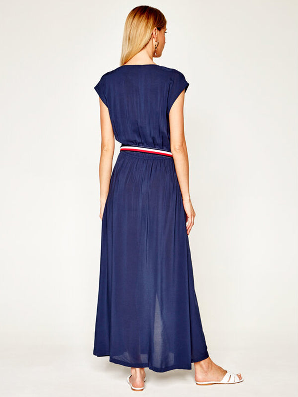 Wrap Dress Pitch Blue / L