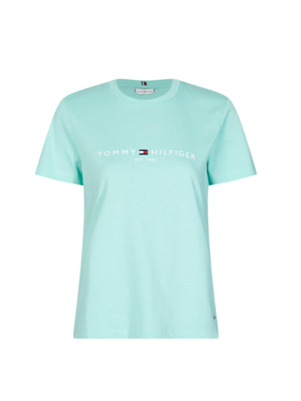 New Th Ess Hilfiger C-Nk Tee Ss MENTHOL / L